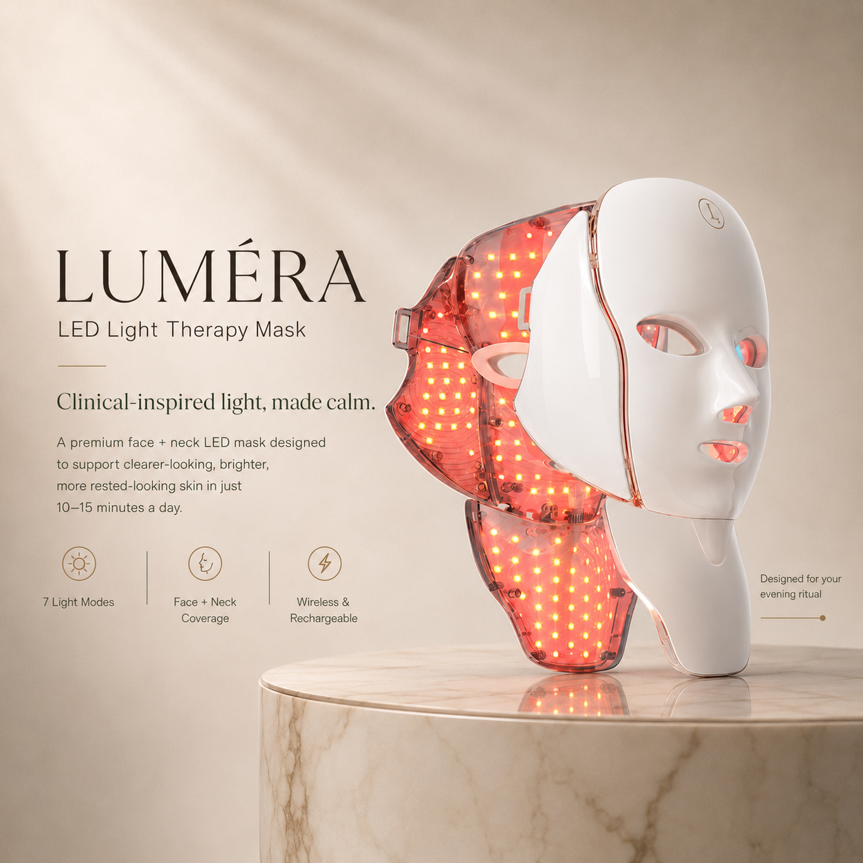 LUMÉRA LED Light Therapy Mask